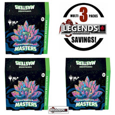 MTG - COMMANDER MASTERS - 3X  COLLECTOR BOOSTER BOX VALUE PACK    - ENGLISH