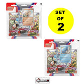 POKEMON - SCARLET AND VIOLET   -   3 PACK BLISTER  -  SET OF 2     (2023)