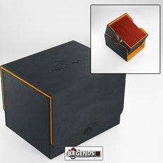 GAMEGENIC - DECK BOX - SIDEKICK  100+ XL CONVERTIBLE - (2021 Exclusive Edition) - Black/Orange