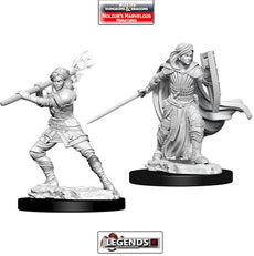 DUNGEONS & DRAGONS - UNPAINTED MINIATURES:  Female Human Paladin (2)  #WZK73830