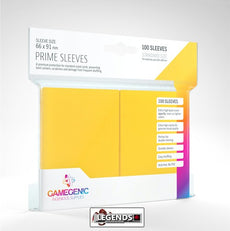 GAMEGENIC - SLEEVES - PRIME SLEEVES - YELLOW  (100CT)