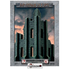 BATTLEFIELD IN A BOX - GOTHIC BATTLEFIELDS: MEDIUM CORNER RUIN - MALACHITE   (NEW -2022)  BB648