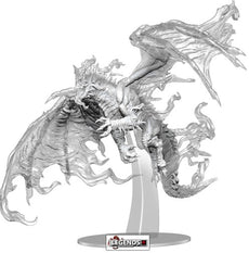 DUNGEONS & DRAGONS ICONS -  UNPAINTED  ADULT BLUE SHADOW DRAGON PREMIUM FIGURE   (2023)