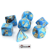 DIE HARD - RPG DICE - BLUE/BLACK MARBLE