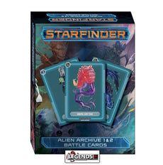 STARFINDER - RPG - ALIEN ARCHIVE  #1 AND  #2  BATTLE CARDS