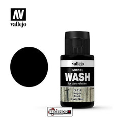 VALLEJO MODEL WASH - BLACK   (35ml)  VAL-76.518