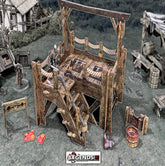 BATTLE SYSTEMS - WARGAMES TERRAIN :  FANTASY - GALLOWS AND STOCKS    #BSTFWA009