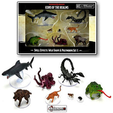 DUNGEONS & DRAGONS ICONS -  SPELL EFFECTS - Wild Shape & Polymorph Set 1