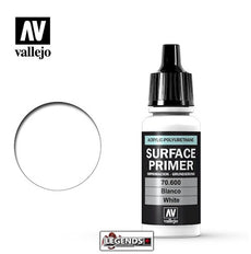 VALLEJO - SURFACE PRIMER  -  WHITE  (17ml)   Product #VAL 70.600