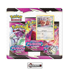 POKEMON - SWORD AND SHIELD - FUSION STRIKE - EEVEE 3 PACK BLISTER