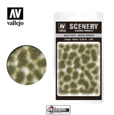 VALLEJO - SCENERY - WILD TUFT - MIXED GREEN  -  SC416