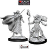 MTG - UNPAINTED MINIATURES: Elf Fighter & Cleric    #WZK90279