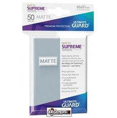 ULTIMATE GUARD - DECK SLEEVES - Supreme UX Std Matte CLEAR