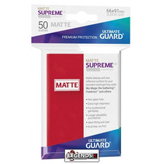 ULTIMATE GUARD - DECK SLEEVES - Supreme UX Std Matte Red