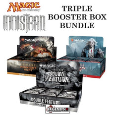 MTG - INNISTRAD:  TRIPLE BOX DRAFT BUNDLE  (INCLUDES - DOUBLE FEATURE , MIDNIGHT HUNT & CRIMSON VOW -  DRAFT BOOSTER BOXES - ENGLISH