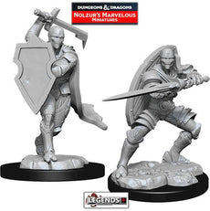 DUNGEONS & DRAGONS - UNPAINTED MINIATURES: MALE WARFORGED FIGHTER MALE (2)  #WZK90147