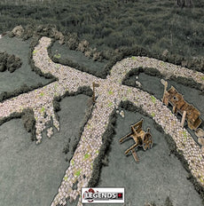 BATTLE SYSTEMS - WARGAMES TERRAIN :  FANTASY - ROADS AND RIVERS    #BSTFWA005
