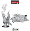 DUNGEONS & DRAGONS - UNPAINTED MINIATURES:  GOLDEN DRAGON WYRMLING & TREASURE  #WZK90028