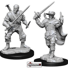 DUNGEONS & DRAGONS - UNPAINTED MINIATURES:   Male Human Bard   #WZK90306