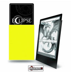 ULTRA PRO - DECK SLEEVES - Eclipse Matte Standard Deck Protector Sleeves LEMON YELLOW (100 ct.)