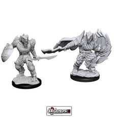 DUNGEONS & DRAGONS - UNPAINTED MINIATURES:  Male Dragonborn Fighter    #WZK90303