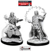 DUNGEONS & DRAGONS - UNPAINTED MINIATURES: MALE HUMAN WIZARD  (2)  #WZK90011