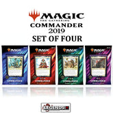 MAGIC COMMANDER - 2019 -  Deck Set (4 Decks) - Sealed Case