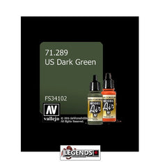 VALLEJO MODEL AIR:  :   US Dark Green   (17ml)  VAL 71.289