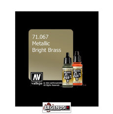 VALLEJO MODEL AIR:  :   Bright Brass (Metallic)   (17ml)  VAL 71.067
