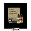 VALLEJO MODEL AIR:  : US Desert Armour    (17ml)  VAL 71.122