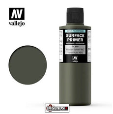 VALLEJO - SURFACE PRIMER  -  RUSSIAN GREEN 4BO (200ml)   Product 74.609