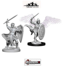 DUNGEONS & DRAGONS - UNPAINTED MINIATURES:  Aasimar Male Paladin (2) #WZK73342