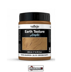VALLEJO - DIORAMA EARTH TEXTURES - BROWN EARTH - 200ML #VAL 26.219