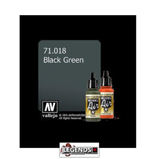 VALLEJO MODEL AIR:  :  Black Green   (17ml)  VAL 71.018