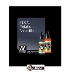 VALLEJO MODEL AIR:  :  Arctic Blue (Metallic)   (17ml)  VAL 71.071