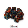 CHESSEX ROLEPLAYING DICE - Gemini Red-Teal/Gold 7-Dice Set  (CHX26462)