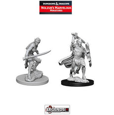 DUNGEONS & DRAGONS NOLZUR'S MARVELOUS UNPAINTED MINIATURES: Female Elf Fighters (2) #WZK73385