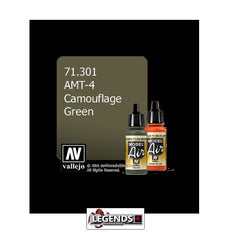 VALLEJO MODEL AIR:  : AMT-4 Camo Green  (17ml)  VAL 71.301