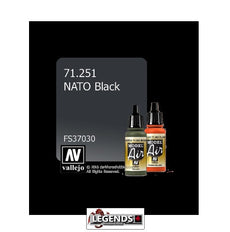 VALLEJO MODEL AIR:  :  NATO Black   (17ml)  VAL 71.251