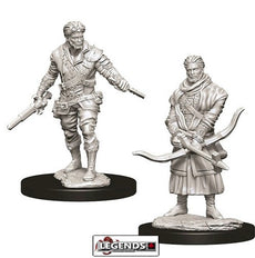 DUNGEONS & DRAGONS - UNPAINTED MINIATURES: Male Human Rogue (2)  #WZK73702