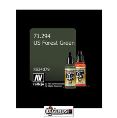 VALLEJO MODEL AIR:  :   US Forest Green  (17ml)  VAL 71.294