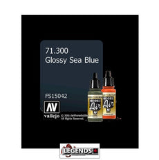 VALLEJO MODEL AIR:  : Glossy Sea Blue  (17ml)  VAL 71.300