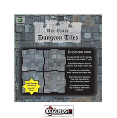DUNGEON TILES - GRAYSTONE 5 X 10" + 16 X 5"  SQUARES