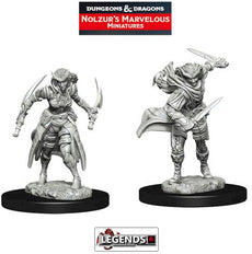 DUNGEONS & DRAGONS NOLZUR'S MARVELOUS UNPAINTED MINIATURES: Tiefling Female Rogue (2) #WZK73339