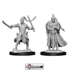 DUNGEONS & DRAGONS - UNPAINTED MINIATURES: Male Elf Paladin (2)  #WZK73707