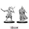 DUNGEONS & DRAGONS - UNPAINTED MINIATURES: Male Elf Paladin (2)  #WZK73707