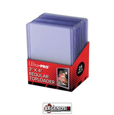 ULTRA PRO REGULAR TOPLOADERS  3" X  4"   (25 COUNT PACK)