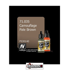 VALLEJO MODEL AIR:  :  Camouflage Pale Brown  (17ml)  VAL 71.035