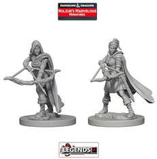 DUNGEONS & DRAGONS NOLZUR'S MARVELOUS UNPAINTED MINIATURES:  Human Female Rangers #WZK72636