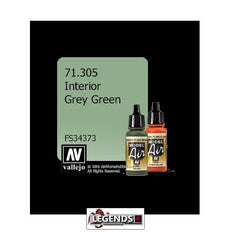VALLEJO MODEL AIR:  : Interior Grey Green  (17ml)  VAL 71.305